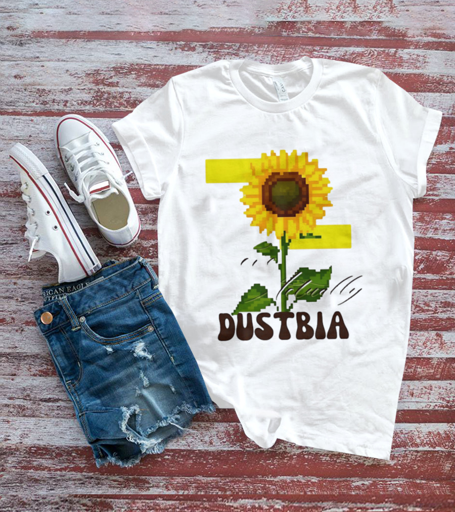 Love Actually Dustbia Pixel Sunflower T-Shirt