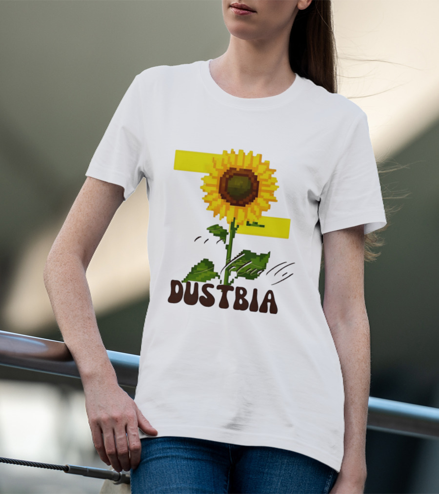Love Actually Dustbia Pixel Sunflower T-Shirt
