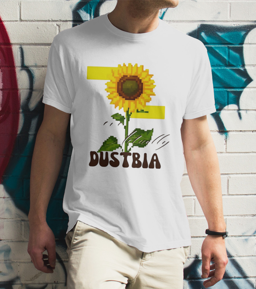 Love Actually Dustbia Pixel Sunflower T-Shirt