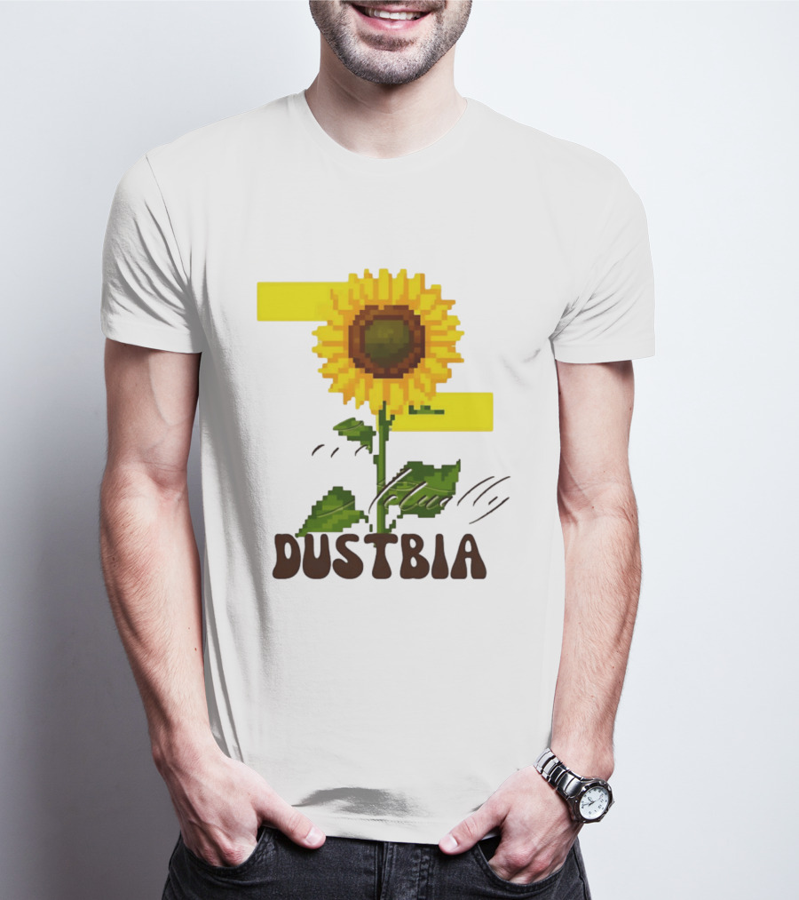 Love Actually Dustbia Pixel Sunflower T-Shirt