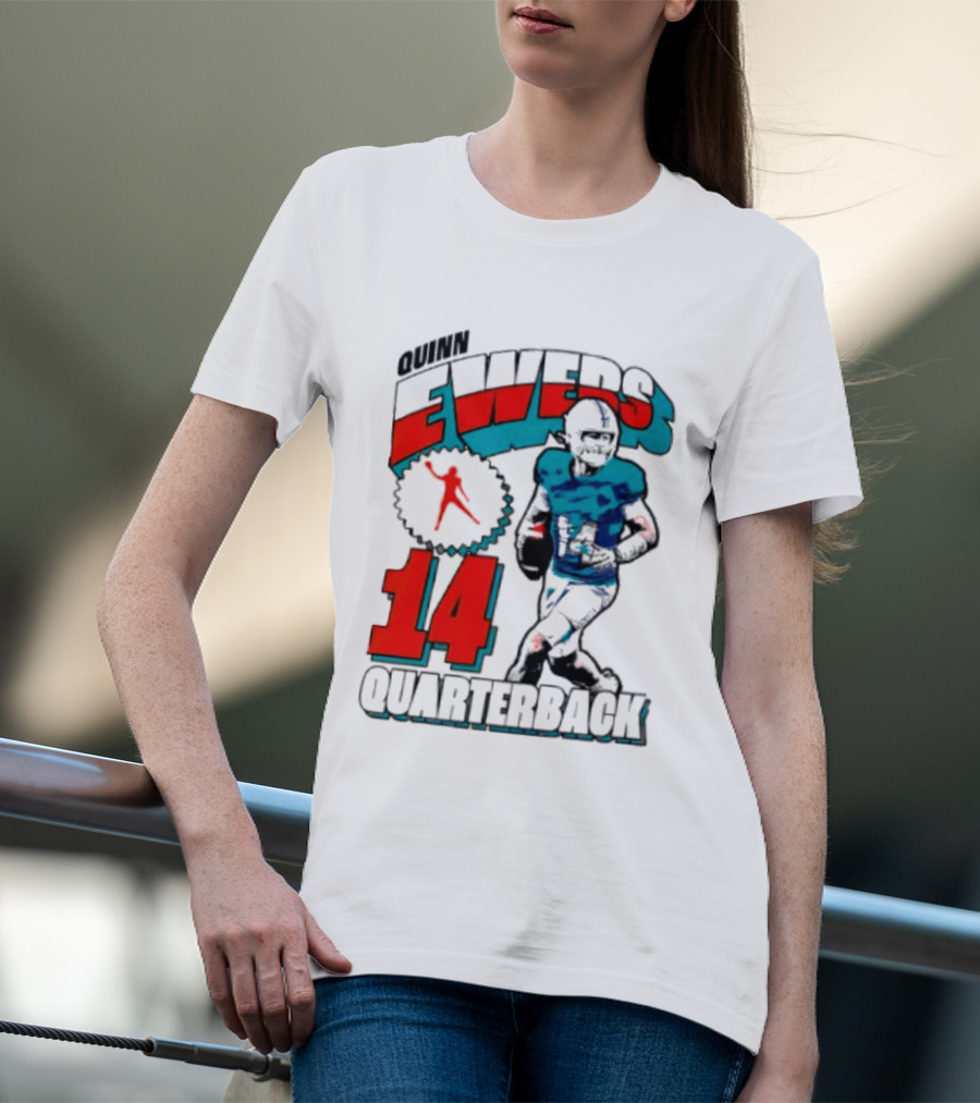 Quinn Ewers Miami Dolphins 14 Football Quarterback T-Shirt