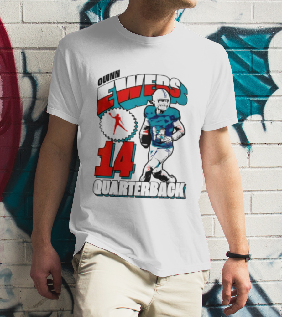 Quinn Ewers Miami Dolphins 14 Football Quarterback T-Shirt