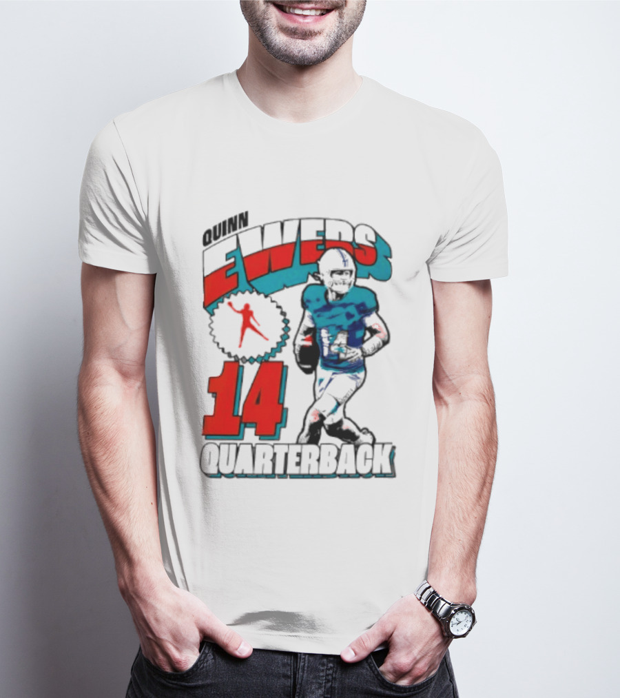 Quinn Ewers Miami Dolphins 14 Football Quarterback T-Shirt