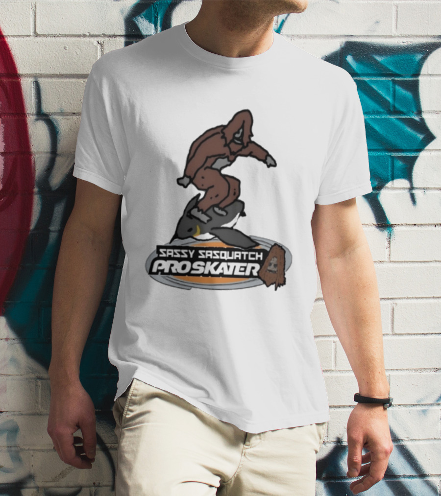Sassy Sasquatch Pro Skater Meme T-Shirt