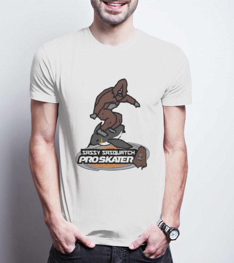 Sassy Sasquatch Pro Skater Meme T-Shirt