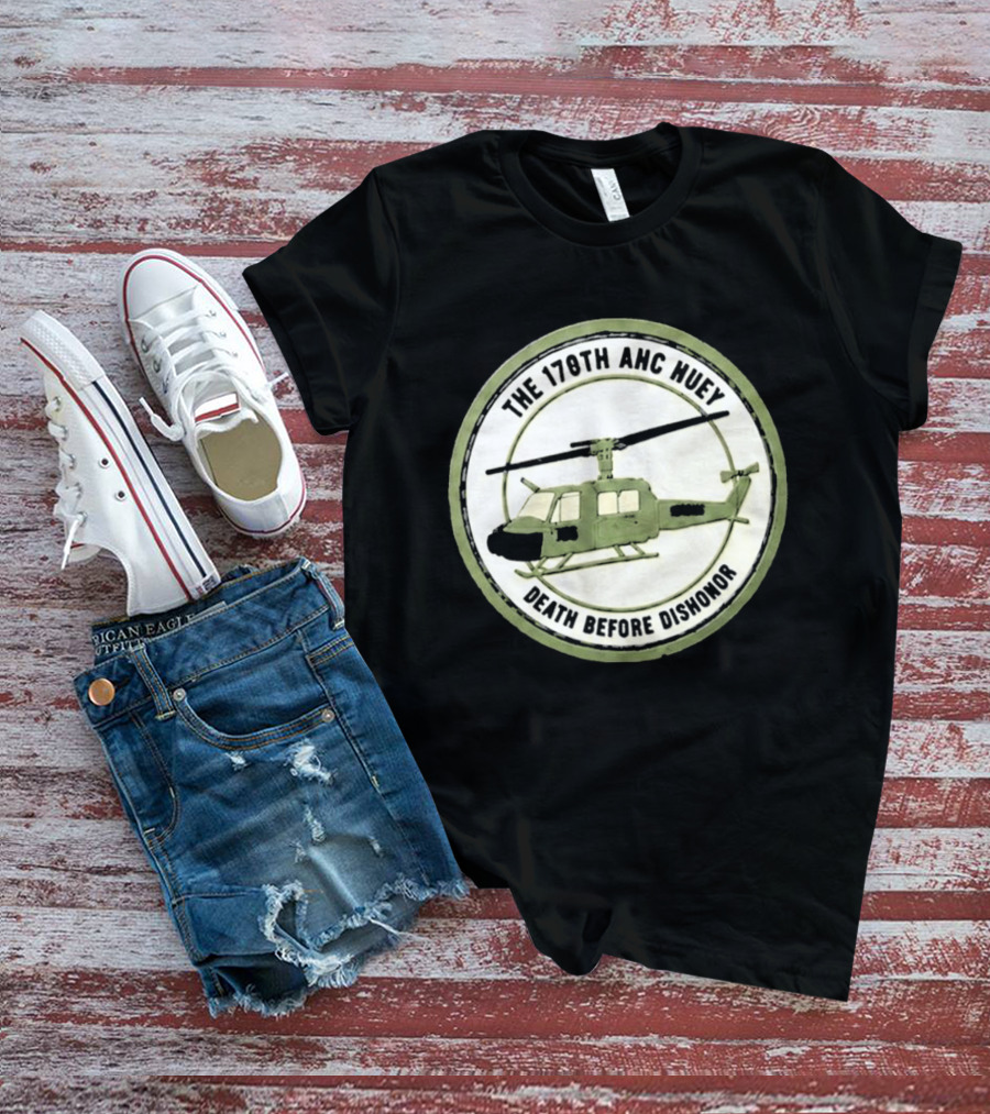 The 178th AHC Huey Death Before Dishonor Helicopter T-Shirt
