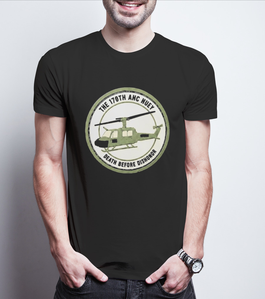 The 178th AHC Huey Death Before Dishonor Helicopter T-Shirt