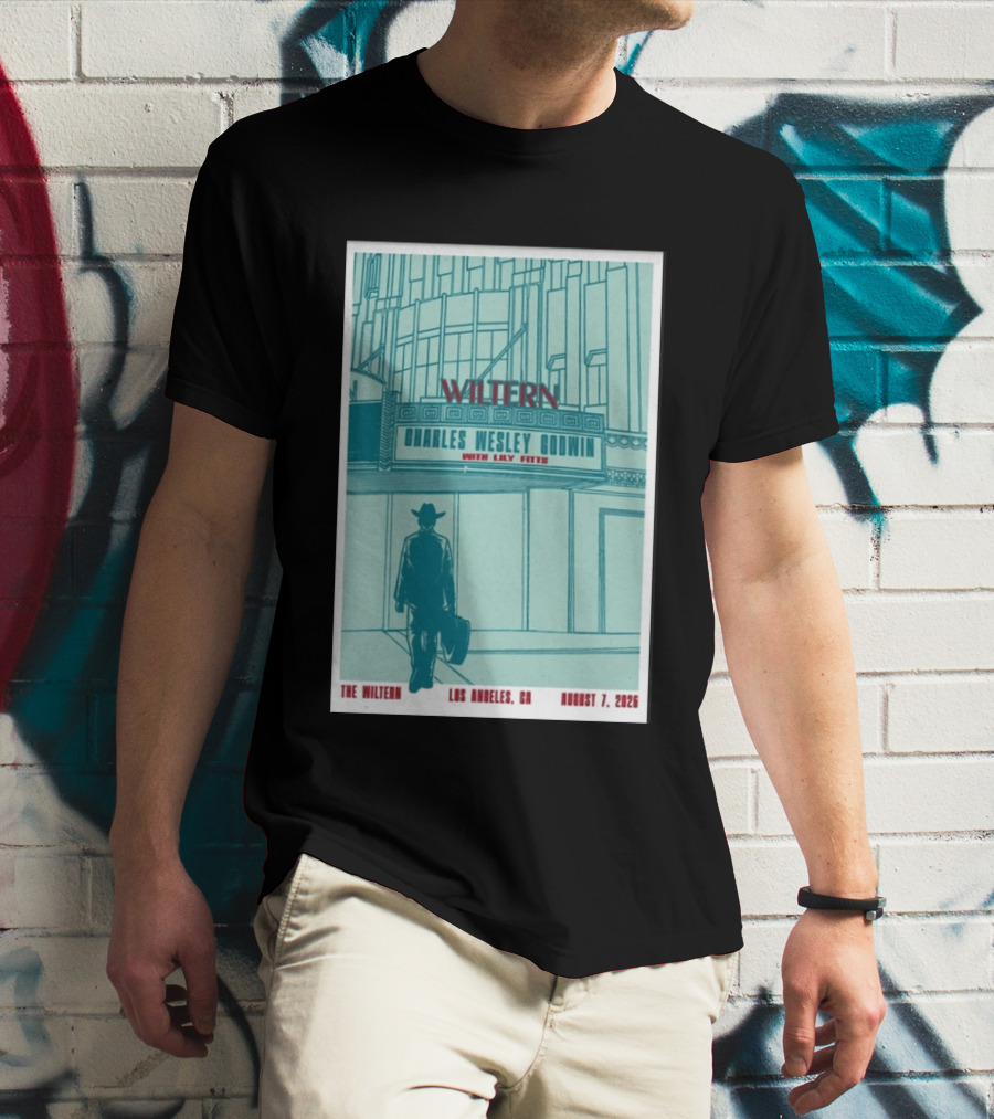 Charles Wesley Godwin Live At The Wiltern With Lilly Hiatt August 7 2026 Los Angeles CA T-Shirt