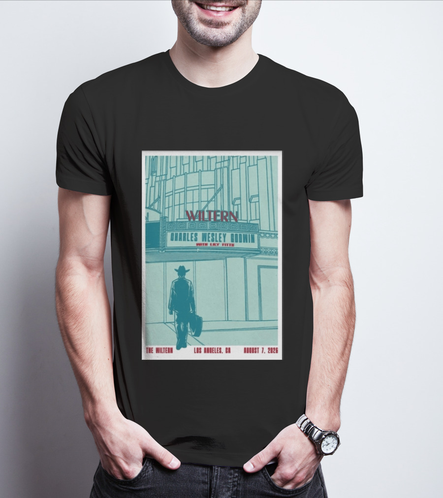 Charles Wesley Godwin Live At The Wiltern With Lilly Hiatt August 7 2026 Los Angeles CA T-Shirt