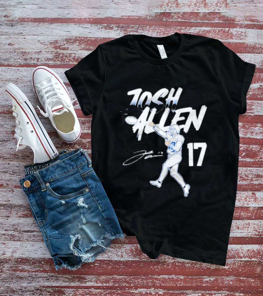 Josh Allen 17 Buffalo Bills Throwing T-Shirt