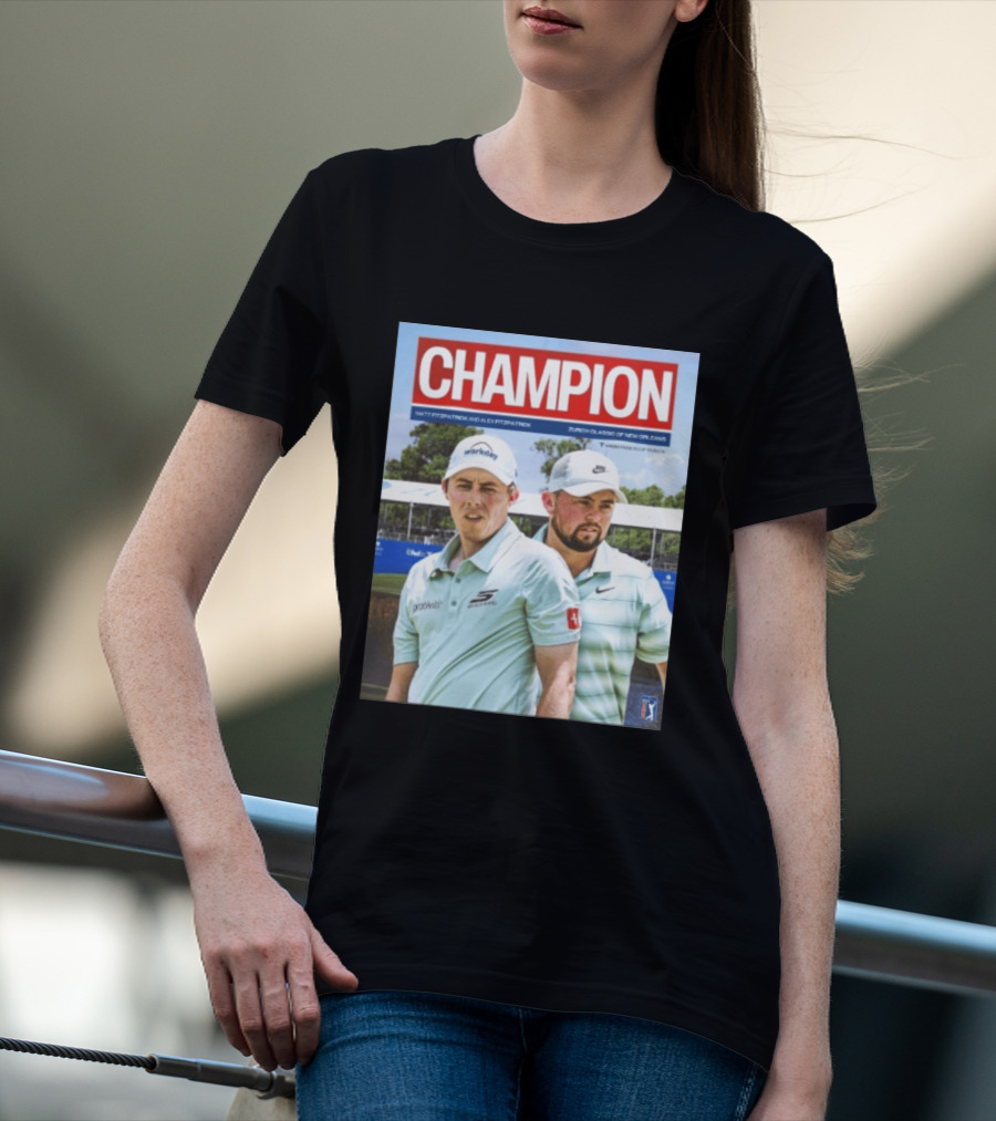 Champion Matt Fitzpatrick Alex Fitzpatrick Zurich Classic New Orleans PGA Tour T-Shirt