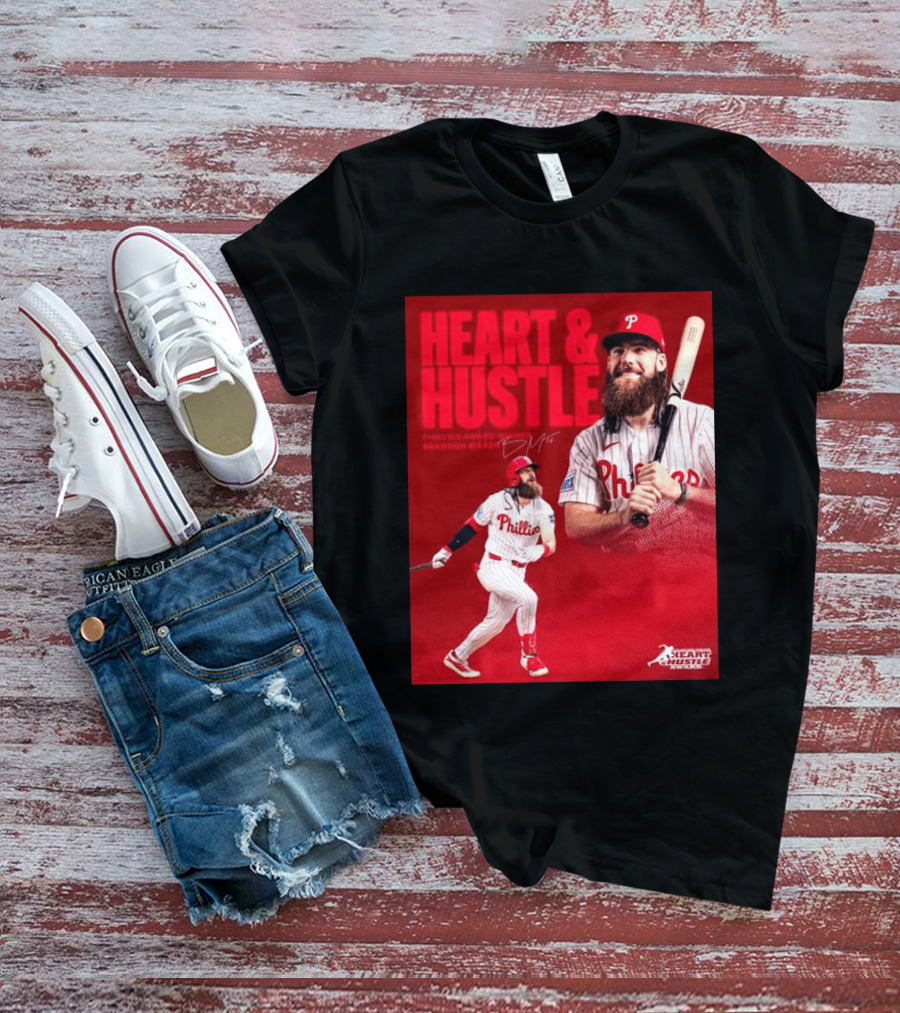 Philadelphia Phillies Heart & Hustle Award Winner Brandon Marsh T-Shirt