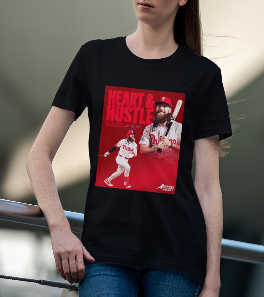 Philadelphia Phillies Heart & Hustle Award Winner Brandon Marsh T-Shirt