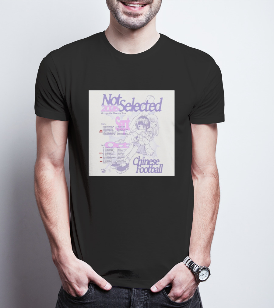 Not Selected 2026 Occupy The Absence Tour Chinese Football Anime T-Shirt