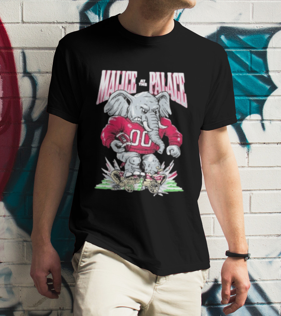 Alabama Crimson Tide Malice At The Palace Elephant 00 Beat Ou T-Shirt