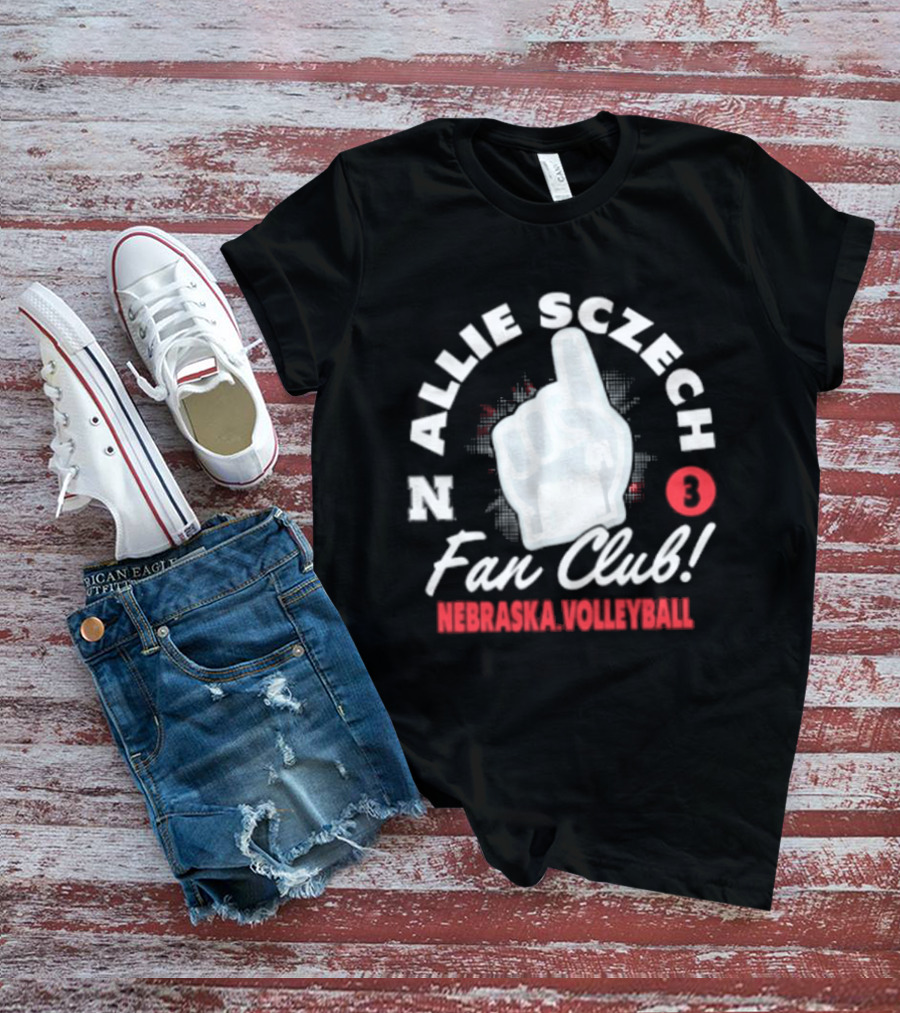 Allie Sczech Fan Club Nebraska Volleyball 3 T-Shirt