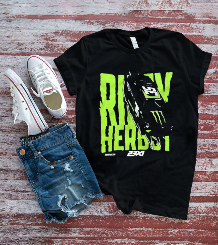 Riley Herbst 2023 23XI NASCAR Monster Energy Racing 98 T-Shirt