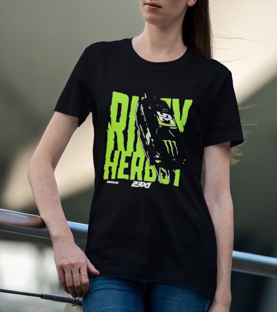 Riley Herbst 2023 23XI NASCAR Monster Energy Racing 98 T-Shirt