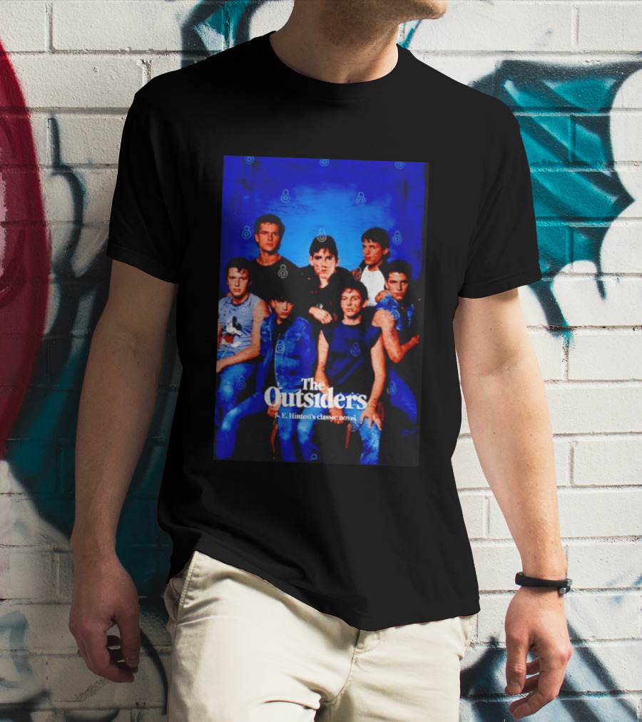 The Outsiders S E Hinton's Classic Novel Cover Group T-Shirt