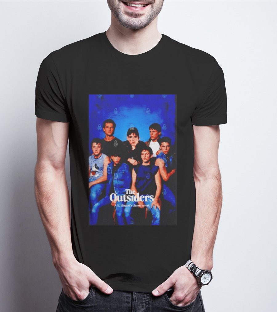 The Outsiders S E Hinton's Classic Novel Cover Group T-Shirt