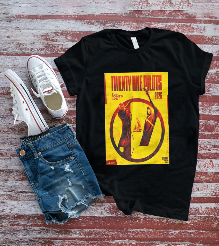 Twenty One Pilots All Points East 2026 Victoria Park London August 30 Tour T-Shirt