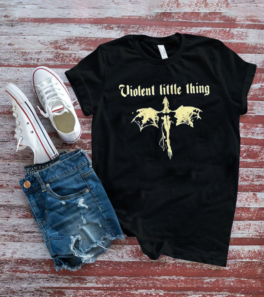 Violent Little Thing Dragon Fantasy Gothic T-Shirt