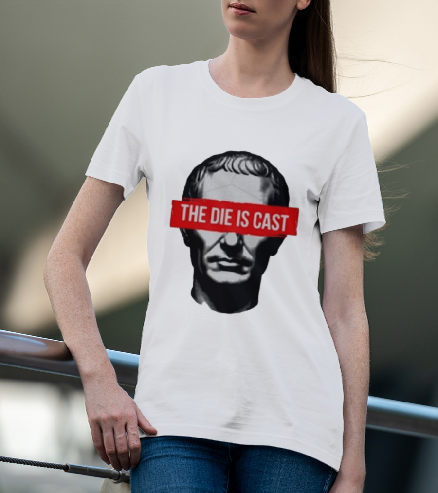 Julius Caesar The Die Is Cast Roman Historical Bust T-Shirt