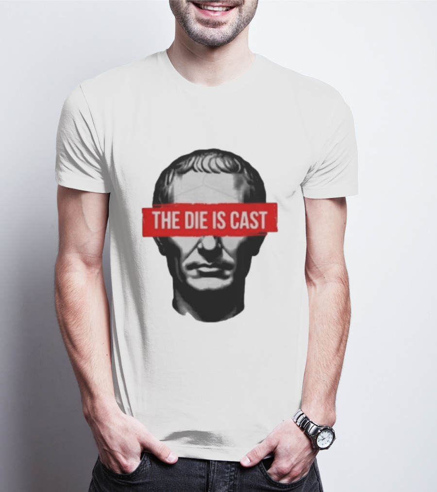 Julius Caesar The Die Is Cast Roman Historical Bust T-Shirt