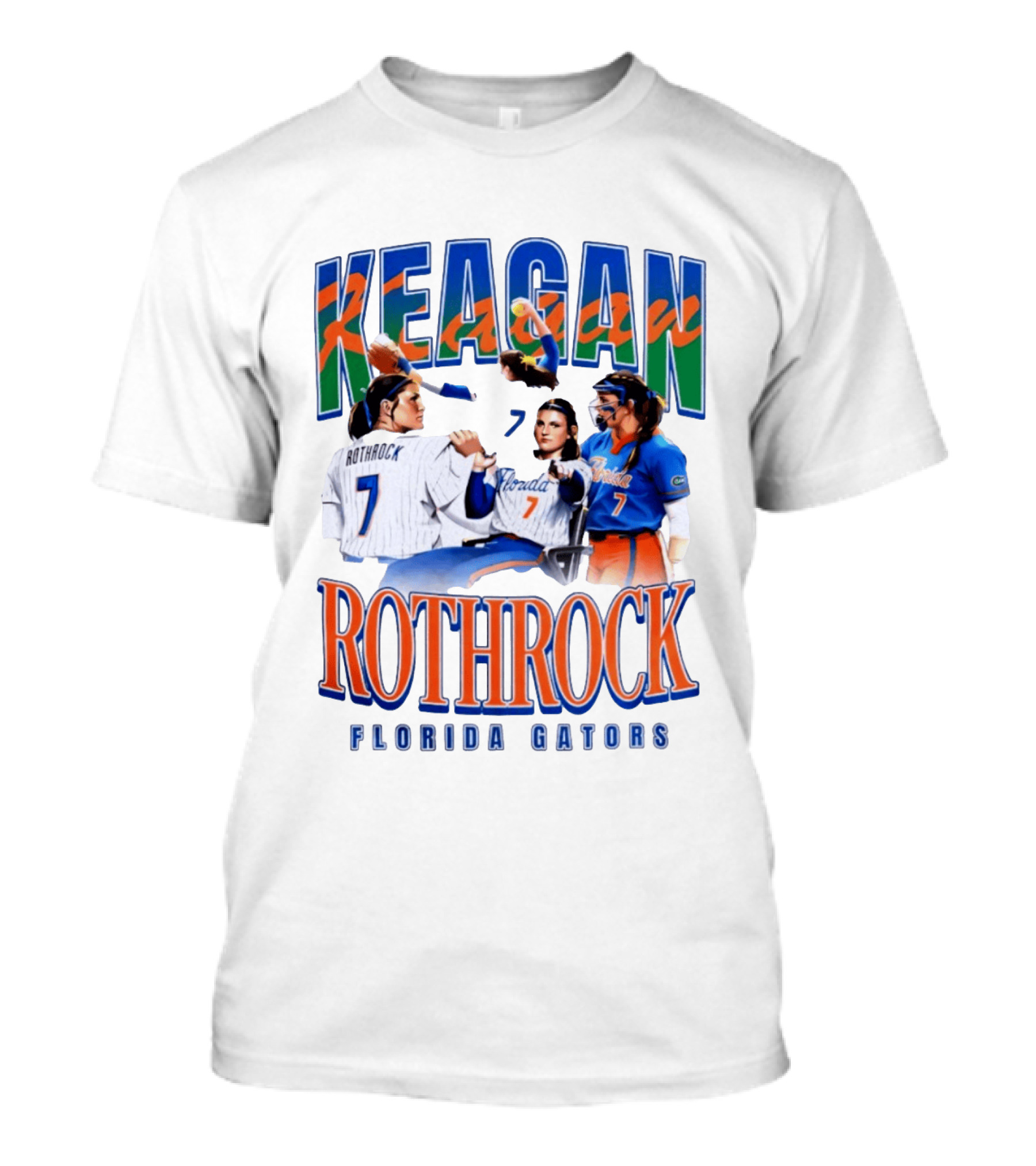 Keagan Rothrock Florida Gators Rothrock 7 Baseball Softball Athlete T-Shirt