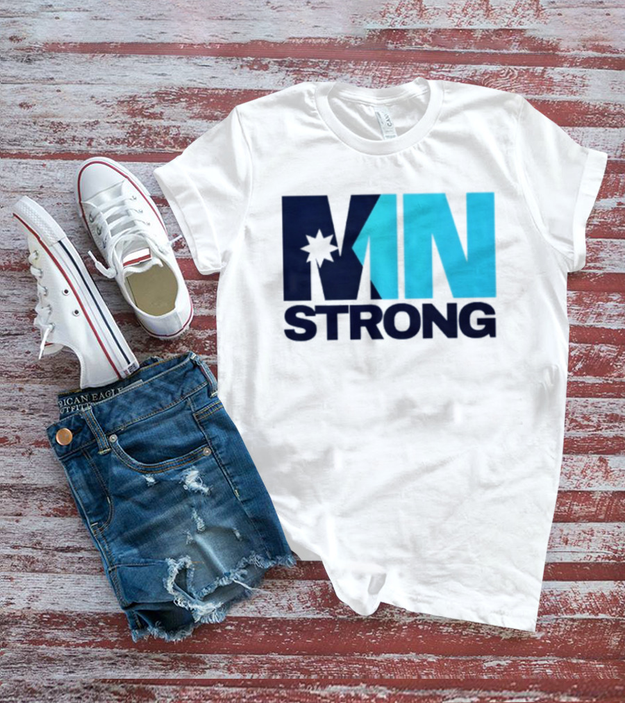 MN Strong Minneapolis Minnesota Kiss Cut Star T-Shirt