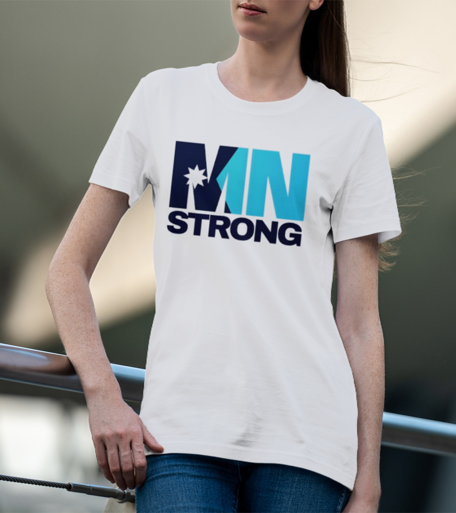 MN Strong Minneapolis Minnesota Kiss Cut Star T-Shirt
