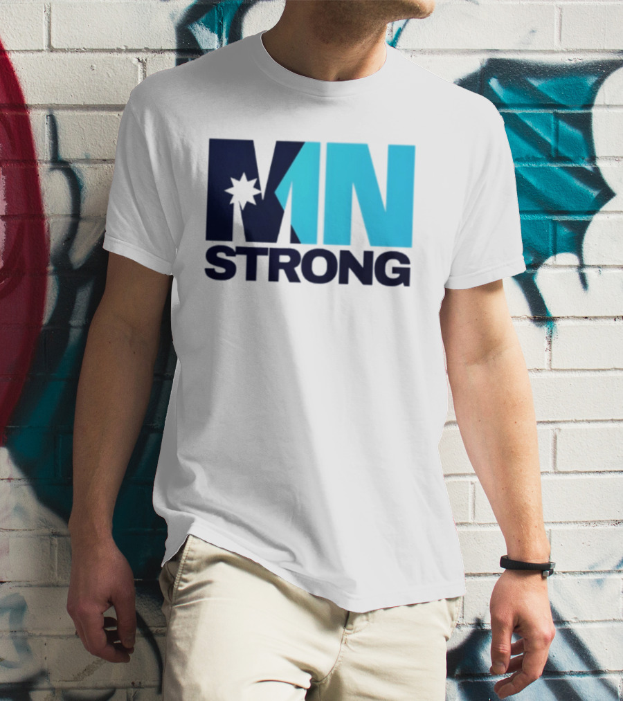 MN Strong Minneapolis Minnesota Kiss Cut Star T-Shirt