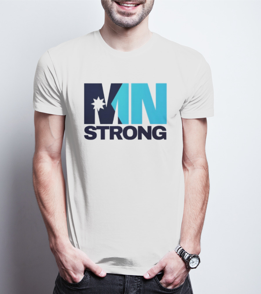 MN Strong Minneapolis Minnesota Kiss Cut Star T-Shirt