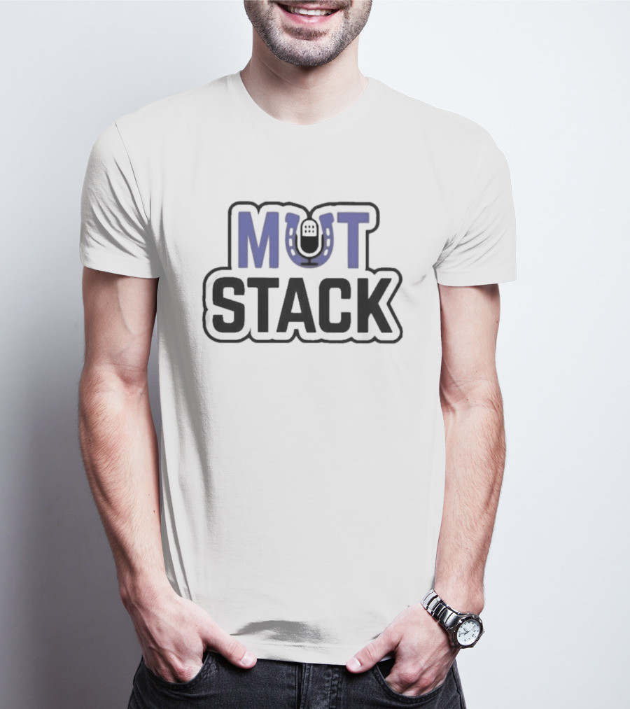 Mut Stack Horseshoe Iconography Blue And Black T-Shirt
