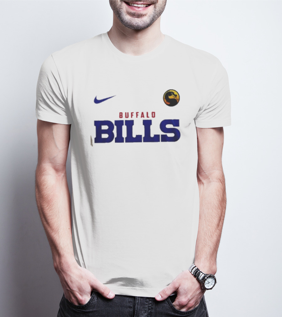Nike Sub Zero Buffalo Bills Mortal Kombat Crossover Freeze Your Soul T-Shirt
