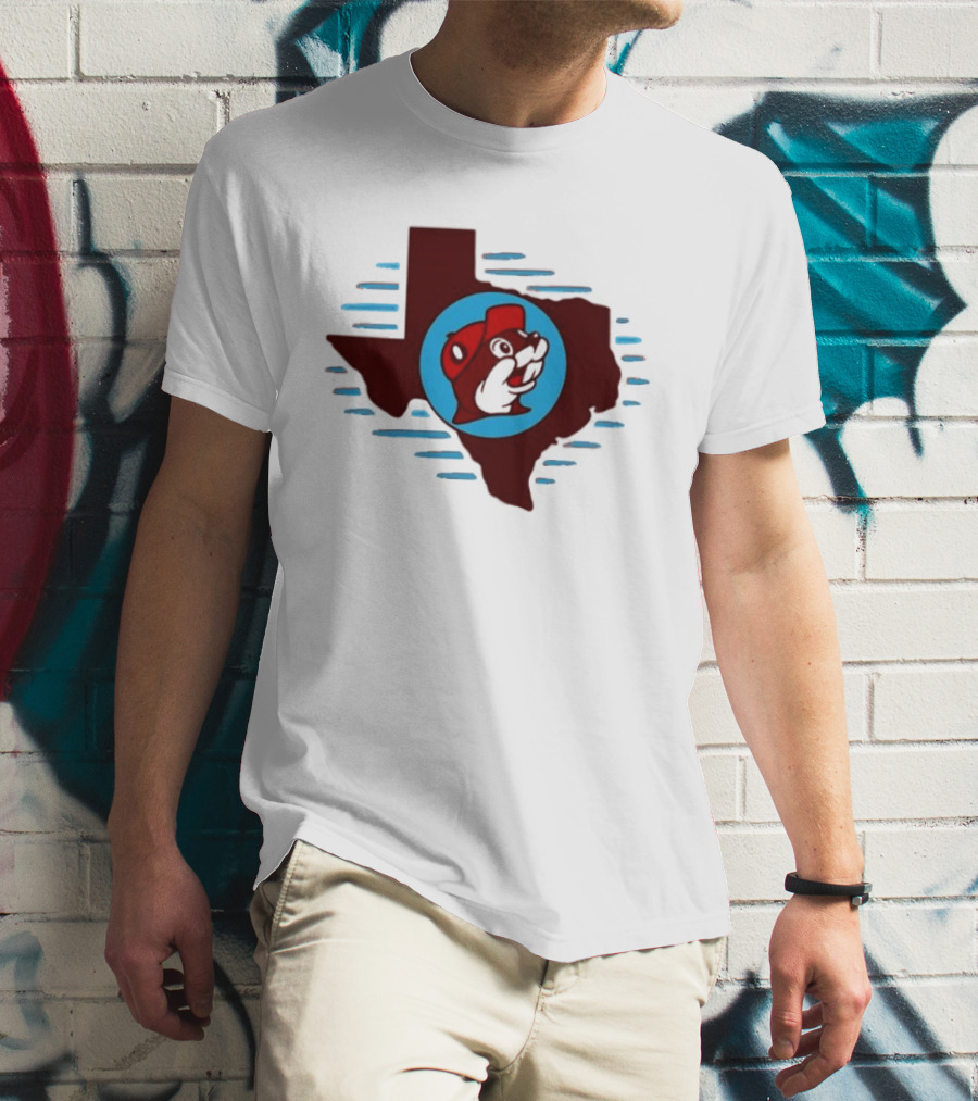Buc Ees Texas Beaver Icon State Outline Trending T-Shirt