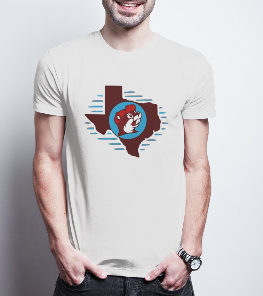 Buc Ees Texas Beaver Icon State Outline Trending T-Shirt