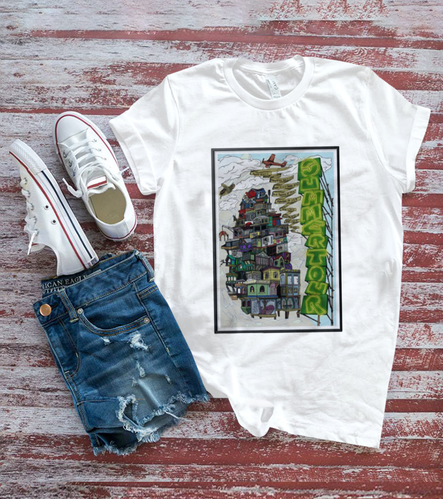 Phish Summer Tour 2025 With Signposts And Plane T-Shirt