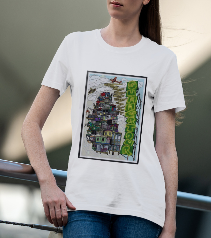 Phish Summer Tour 2025 With Signposts And Plane T-Shirt