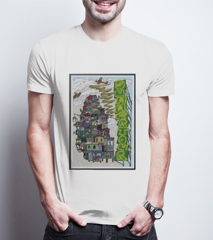 Phish Summer Tour 2025 With Signposts And Plane T-Shirt