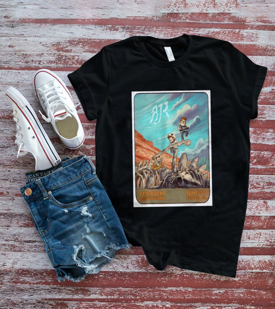 AJR Red Rocks Amphitheatre Denver June 30 2026 Morrison CO T-Shirt