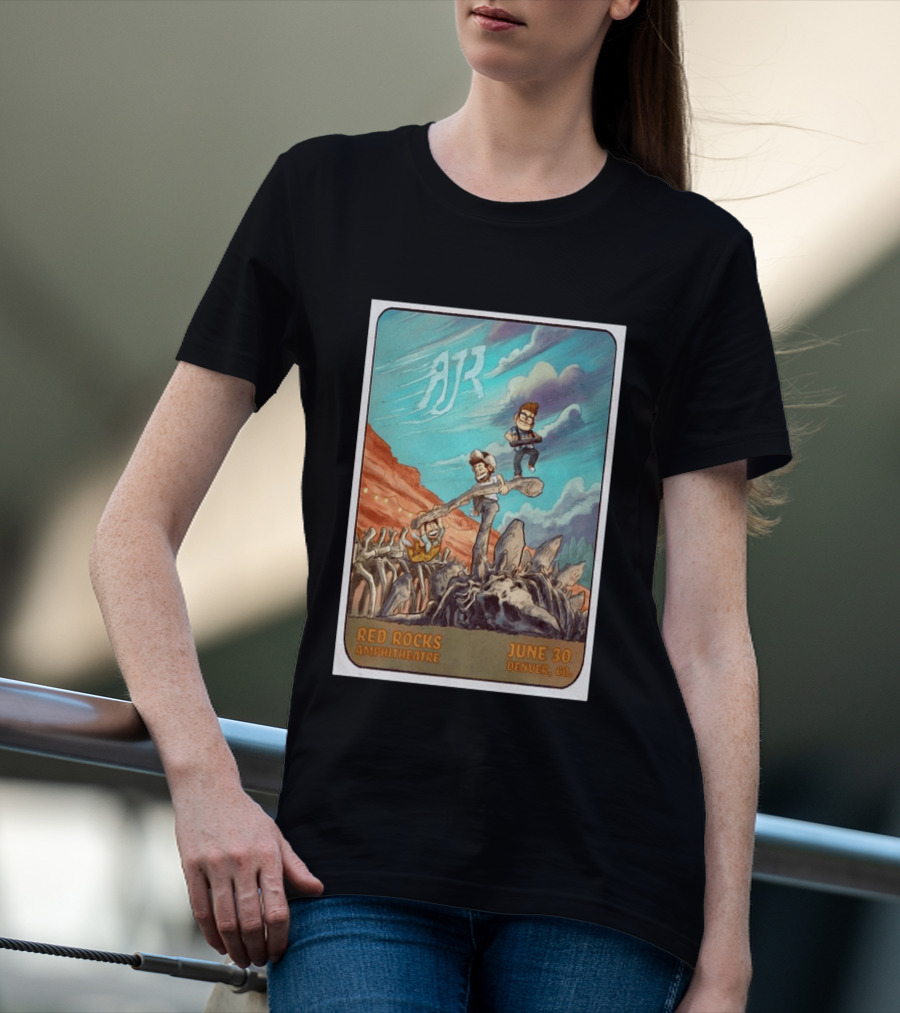 AJR Red Rocks Amphitheatre Denver June 30 2026 Morrison CO T-Shirt