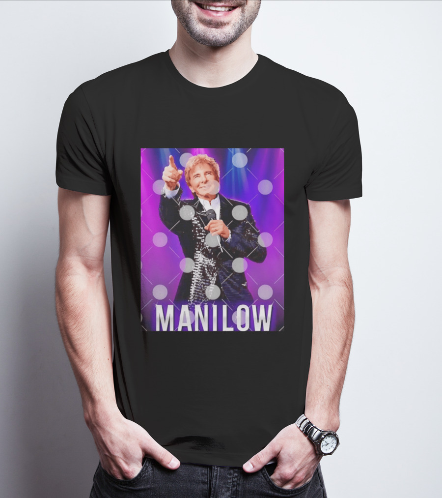 Barry Manilow Starry Stage Performance Concert T-Shirt