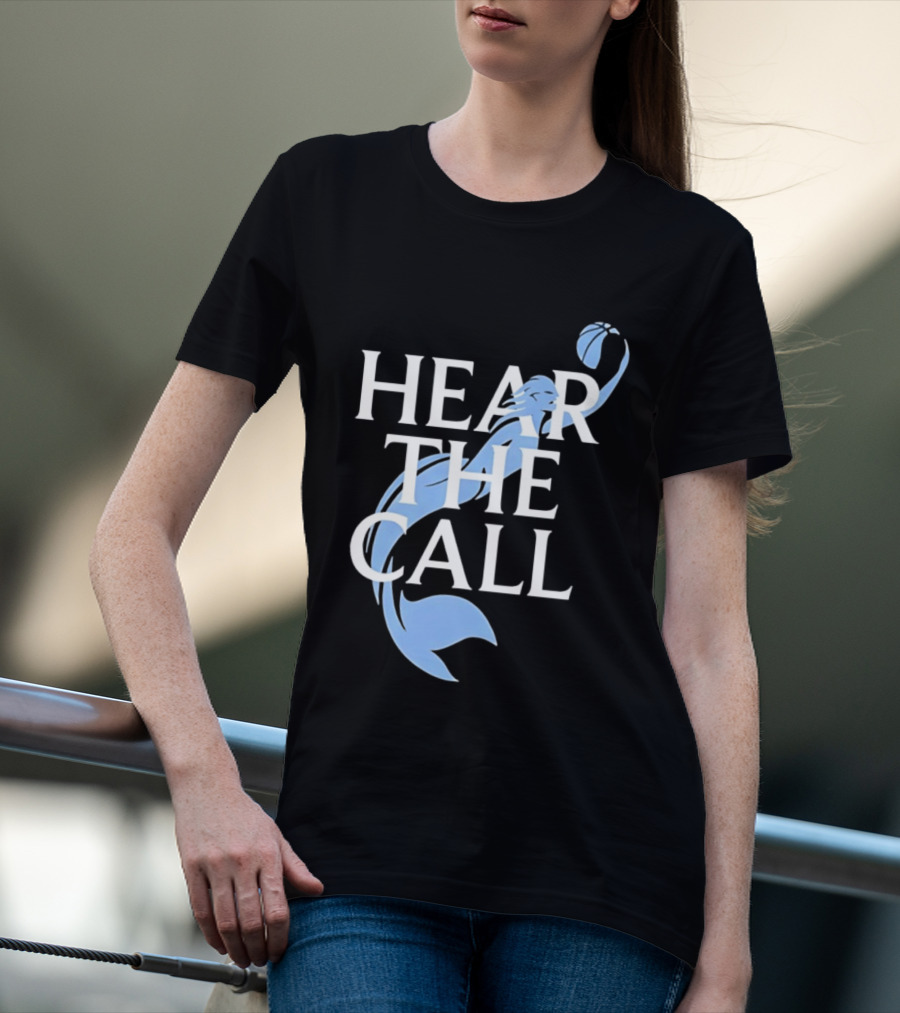 Hear The Call Mermaid Basketball Sports T-Shirt