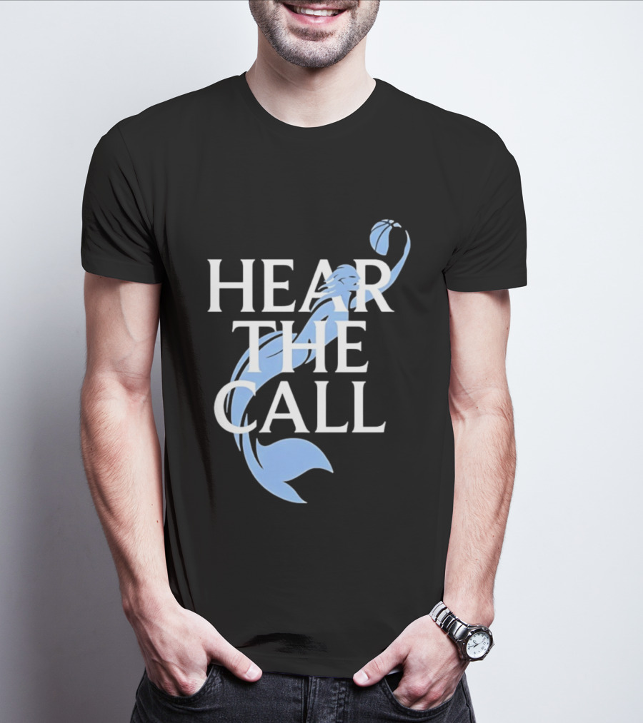 Hear The Call Mermaid Basketball Sports T-Shirt