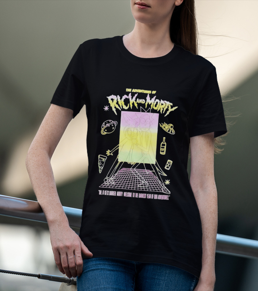 The Adventures Of Rick And Morty Welcome To The Darkest Year Of Our Adventures T-Shirt