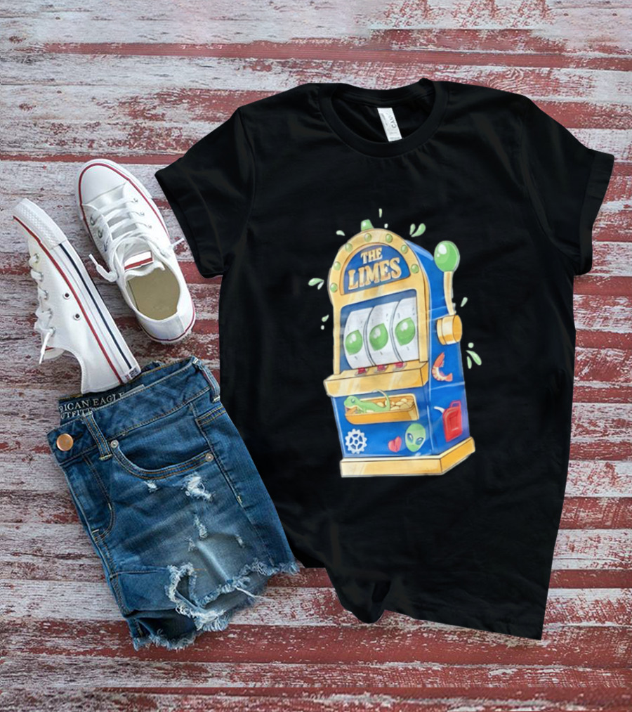The Limes Slot Machine Gambling Casino With Aliens And Citrus T-Shirt