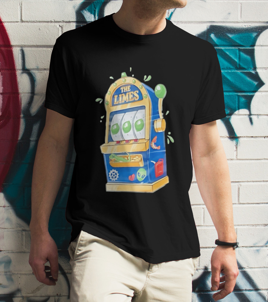 The Limes Slot Machine Gambling Casino With Aliens And Citrus T-Shirt