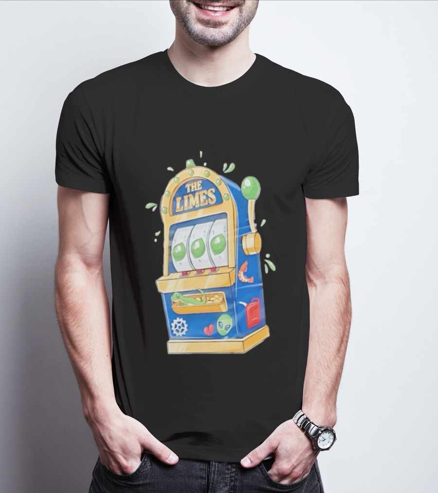 The Limes Slot Machine Gambling Casino With Aliens And Citrus T-Shirt