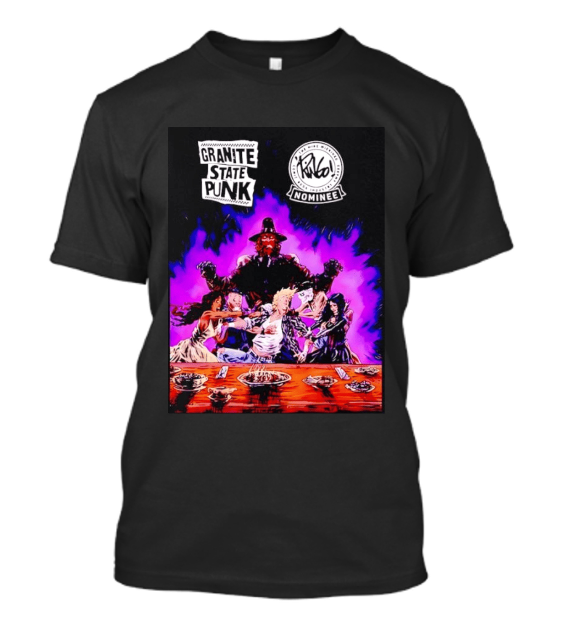 Granite State Punk Mike Wieringo Comic Book Industry Awards Nominee Vibrant Comic T-Shirt